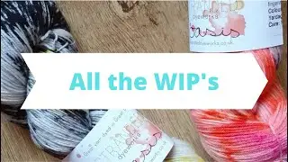 Jean the Creative Pixie Knitting podcast. Episode 3 - all the WIP's