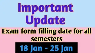 Uttarakhand Polytechnic Semester exam form 2021