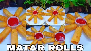 KIDS LUNCH BOX SPECIAL..MATAR ROLLS RECIPE..SNACKS IDEAS.. || SMITA KITCHEN CRAFT ||