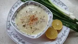 Chicken soup with yogurt ~ شوربة الدجاج باللبن
