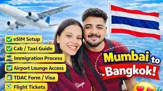 Mumbai to Thailand ✈️ | Our First International Trip Begins 🇹🇭 