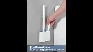Silicone Toilet Brush,Toilet Bowl Brush and Holder Set