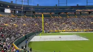 Crowds were sent into the Lambeau Field stadium seating during the NFL Draft