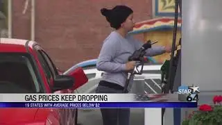 Gas prices drop to less than $2 per gallon