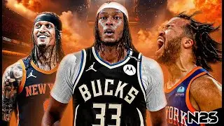 NEW LOOK - BUCKS vs KNICKS - Myles TURNER - Jordan CLARKSON -  - NBA 2K25