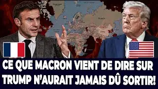 MACRON D&Eacute;CLARE LA GUERRE &Agrave; TRUMP : LA FRANCE ACCUSE TRUMP DE VOULOIR SE PARTAGER LE MONDE !!