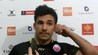 Rugby-Nationale, Guillem CALMON (Albi) après la victoire face à Rouen (J18)