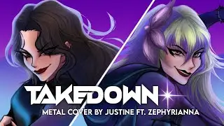 TAKEDOWN | KPop Demon Hunters | Metal Ver. by Justine ft. @ZephyriannaCh (Prod. @mrtreebeardsmusic)