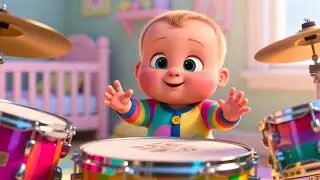Boom Boom Fun Circle 🥁🎉 | Kids Rhythm and Movement Song | Preschool Learning Video