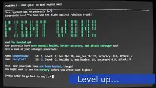 Powerpals - 2D-Minigame implementation in python (terminal-based)