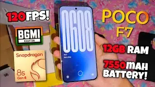 POCO F7 🔥 Unboxing | 120FPS | Snapdragon 8s Gen 4 | 12GB RAM | Gcam ?