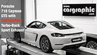 Sound CARGRAPHIC Valve Turbo back Exhaust System Porsche 718 Cayman Boxster