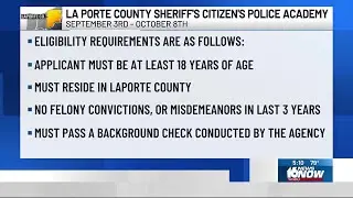 LaPorte County announces 2024 Citizen's Police Academy