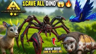 Cave, So Many Creatures! 😱 | Secret Dino Cave in ARK Mobile Genesis
