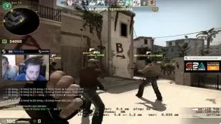 CS:GO - FalleN playing ESEA [Mirage] - Fallen stream twitch 60FPS