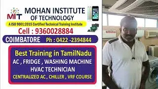 HVAC Technician Training . AC Servicing , Chiller , VRF , Solar AC Repairing course
