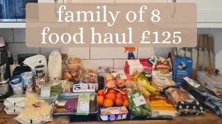 £125 FAMILY OF 8 GROCERY HAUL & MEAL PLAN | JULY 2024
