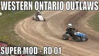 SUPER MOD CLASS Lawn Tractor Racing At Western Ontario Outlaws July 12 2020