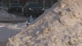 Snow piles up on fire hydrants in Buffalo
