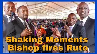 Bishop embarrasses Ruto in kiambu Ichungwah father's funeral,Ruto almost walks out lectured badly
