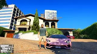 Driving Pink Lamborghini Aventador