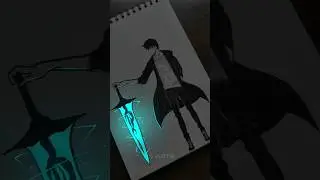 Drawing Sung Jin Woo😎 | Solo Leveling | #shorts #sololeveling #sketch