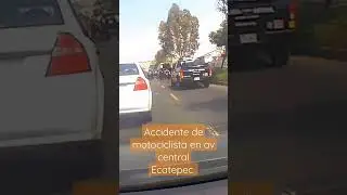 accidente de motociclista en av central