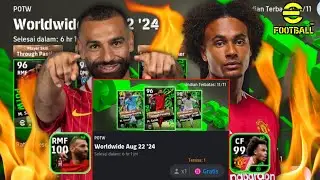 GATCHA EVENT POTW WORLDWIDE CLUB DAPAT M.SALAH WINGER DAN ZIRKZEE STRIKER!! - efootball 2024