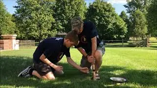 No-Bow Drill Friction Fire (2 Person Team)