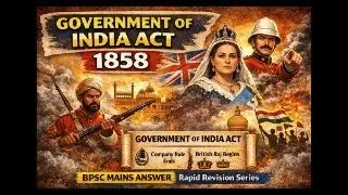 Government of India Act 1858 / BPSC MAINS / Rapid Revision Series / History All Topic / GS-1