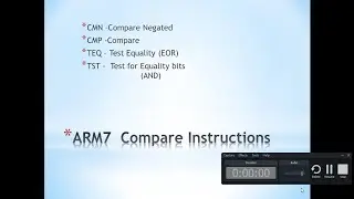 Lecture 11_Programming in keil with Compare Instructions  of ARM7 (LPC2148)
