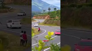 Supper car race on munnar⚡️ Lamborghini/Porsche #cars #lamborghini #porsche