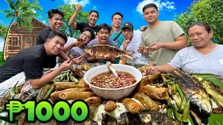 BOODLE FIGHT 1000 PESO BUDGET!! SPENDING A DAY IN PROVINCE!
