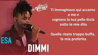 Esa Dimmi Testo