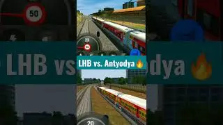 LHB vs. Antyodya Express🔥#shorts #youtubeshorts #ishuktech
