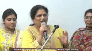Speech By Vanitha IPS - Nirbhaya Painting Exhibition
