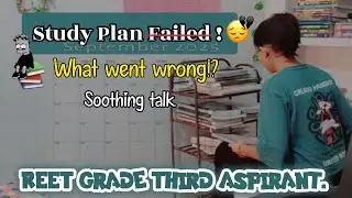 Study Plan *Failed*💔😞(क्या सच में Plan काम नहीं करता?) Soothing talk🍁🍂 #reetmains #studioussunflower
