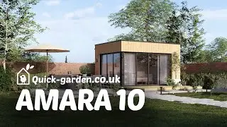 AMARA 4x3, 10 m&sup2; Garden Office Pod: Your Modern, Bright, & Cozy Workspace