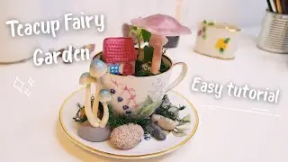 How to Make a Fairy House from Clay in a Teacup | Easy Tutorial for Beginners