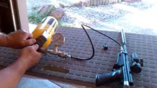 How to fill a PCP air gun from a scba tank