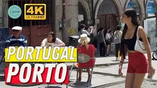 Porto - Portugal [4K] Summer Walking Tour