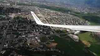 Sofia airport landing
