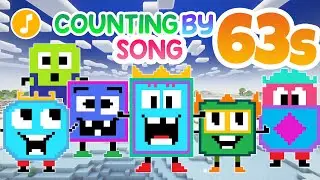 Counting by 63s Song | Skip Counting by 63s | Minecraft Numberblocks