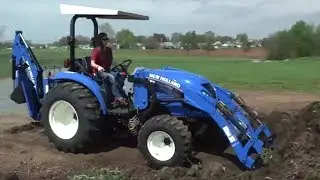 Компактный трактор с погрузчиком - New Holland Boomer!