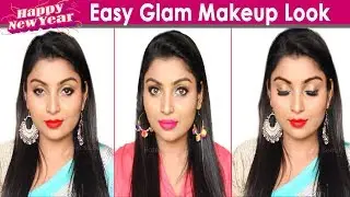 NEW YEAR MAKEUP LOOK IN TAMIL - EASY AND GLAM - WESTERN AND TRADITIONAL @TAMIL BEAUTY TIPS