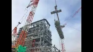 STEAM DRUM ERECTION  ( STEAM  DRUM ERECTION ON STEEL STRUCTURE )