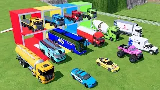 Transporting Dump Truck, Cement Mixer, Tractor Dump Tipper & Fire Rescue &ndash; FS22