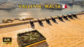 Valletta 🇲🇹 Upper Barrakka Gardens &ndash; Stunning Views & Saluting Battery (4K)