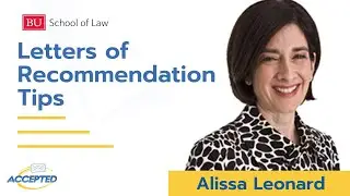 Boston University Law School Letters of Recommendation