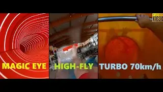 Aquapark Wrocław - Water Slides Turbo 70km/h | Magic Eye | High-Fly (GoPro)